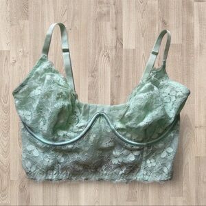 Victoria's Secret Lace Bralette in Soft Mint Green